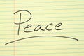 Peace On A Yellow Legal Pad