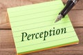 The word perception