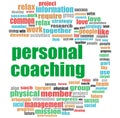 Word personal coaching. Education concept . Word cloud collage Royalty Free Stock Photo