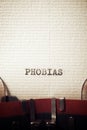Phobias concept view