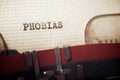 Phobias concept view