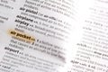 The word or phrase Air Pocket in a dictionary Royalty Free Stock Photo