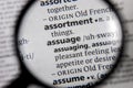 The word or phrase assuage in a dictionary Royalty Free Stock Photo