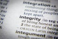 Word or phrase Integrity in a dictionary