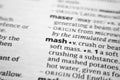 Word or phrase Mash in a dictionary