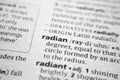 Word or phrase Radian in a dictionary