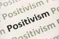 Word Positivism printed on paper macro Royalty Free Stock Photo