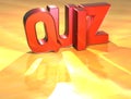 Word Quiz on yellow background