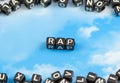 The word rap Royalty Free Stock Photo