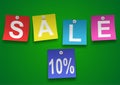 Word sale in the form of stickers Royalty Free Stock Photo