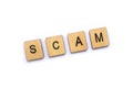 The word SCAM