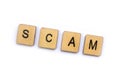 The word SCAM