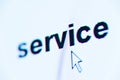 Word service Royalty Free Stock Photo