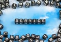 The word service Royalty Free Stock Photo