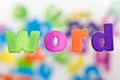 Word spelled out Royalty Free Stock Photo