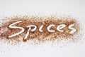 The word, spices