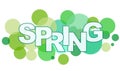 Word SPRING Royalty Free Stock Photo