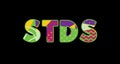 STDs Concept Word Art Illustration Royalty Free Stock Photo