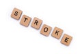 The word STROKE