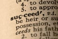 The word succeed Royalty Free Stock Photo