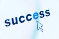 Word success Royalty Free Stock Photo