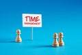 The word time management written on a banner Royalty Free Stock Photo