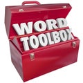 Word Toolbox Teaching Tools Resources Spelling Reading Lesson Ai Royalty Free Stock Photo