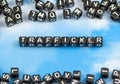 The word Trafficker Royalty Free Stock Photo
