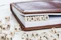 Word TRUTH on old wooden table. Royalty Free Stock Photo