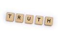 The word TRUTH Royalty Free Stock Photo