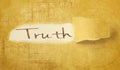 Word truth Royalty Free Stock Photo