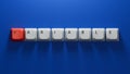 Word VARIABLE made with Computer keyboard keys.close up of Computer keyboard keys Royalty Free Stock Photo