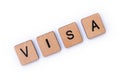 The word VISA