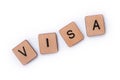 The word VISA