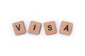 The word VISA