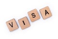 The word VISA