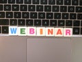 Word Webinar on keyboard