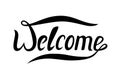 The word Welcome for your design. Vector banner. Black Royalty Free Stock Photo