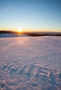 Word winter written in snow