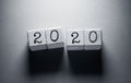 2020 Word with Wooden Cubes