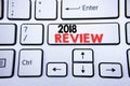 Word, writing 2018 Review. Business concept for Feedback On Progress written on white keyboard key with copy space. Top view.