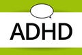 Word writing text Adhd. Business concept for Mental health disorder of children Hyperactive Trouble paying attention