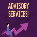Word writing text Advisory Services. Business concept for Support actions and overcome weaknesses in specific areas