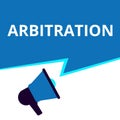 Word writing text Arbitration