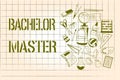 Word writing text Bachelor Master. Business concept for An advanced degree completed after bachelor's degree