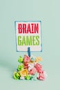 Word writing text Brain Games. Business concept for psychological tactic to analysisipulate or intimidate with opponent