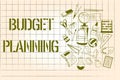 Word writing text Budget Planning. Business concept for The written description about current and future expenses
