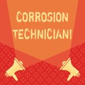 Word writing text Corrosion Technician. Business concept for installation and maintaining corrosion control systems Royalty Free Stock Photo
