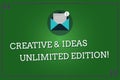 Word writing text Creative And Ideas Unlimited Edition. Business concept for Bright thinking limitless creativity Open Envelope Royalty Free Stock Photo
