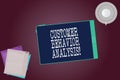 Word writing text Customer Behavior Analysis. Business concept for buying behaviour of consumers who use goods Tablet Royalty Free Stock Photo